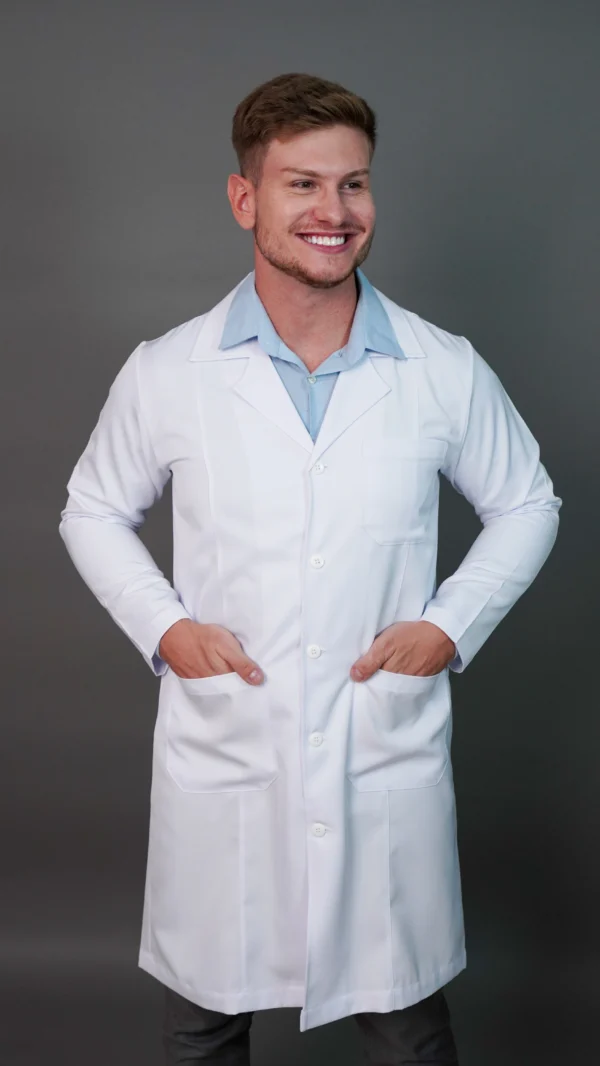 Jaleco branco masculino - Image 10
