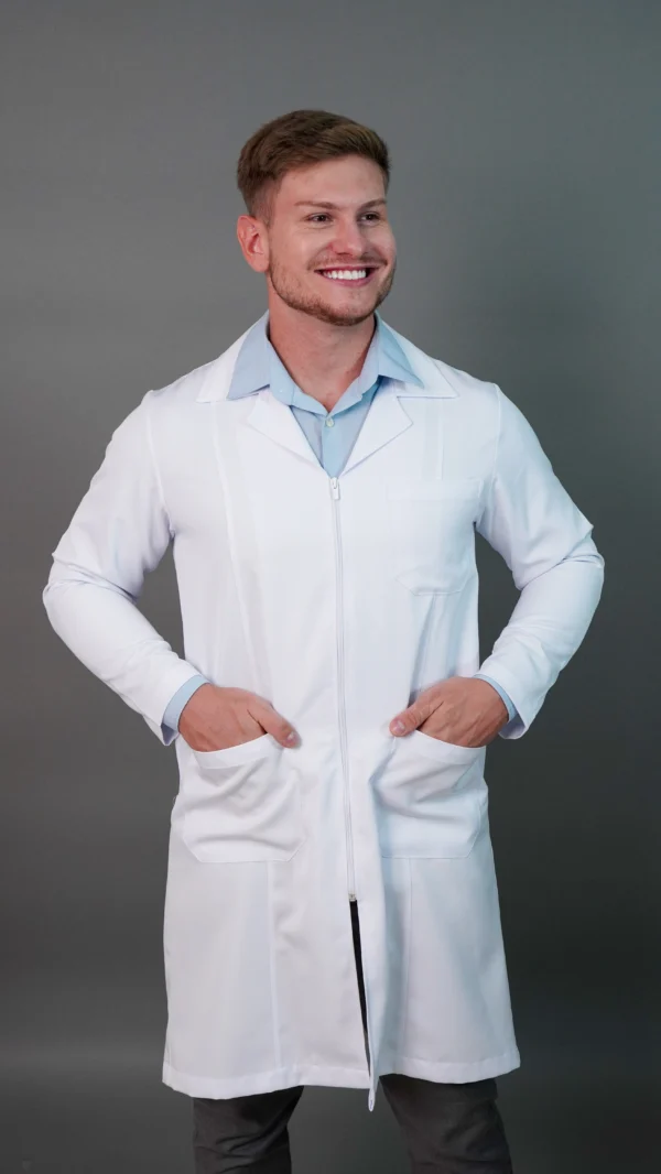 Jaleco branco masculino - Image 11