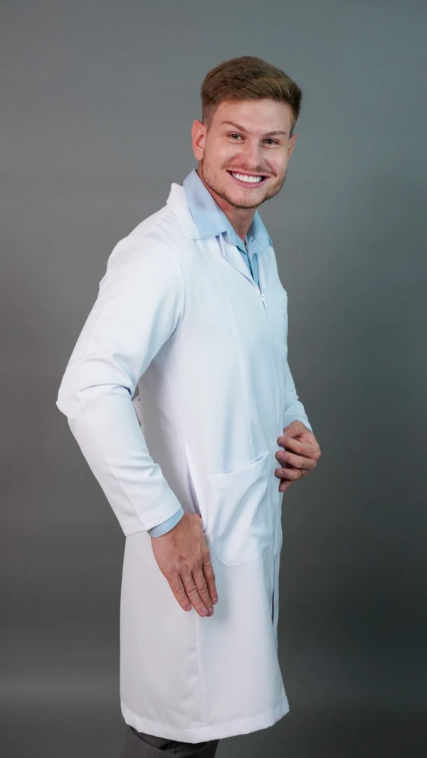 Jaleco branco masculino - Image 2