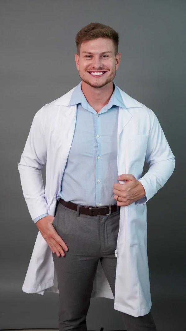 Jaleco branco masculino - Image 7