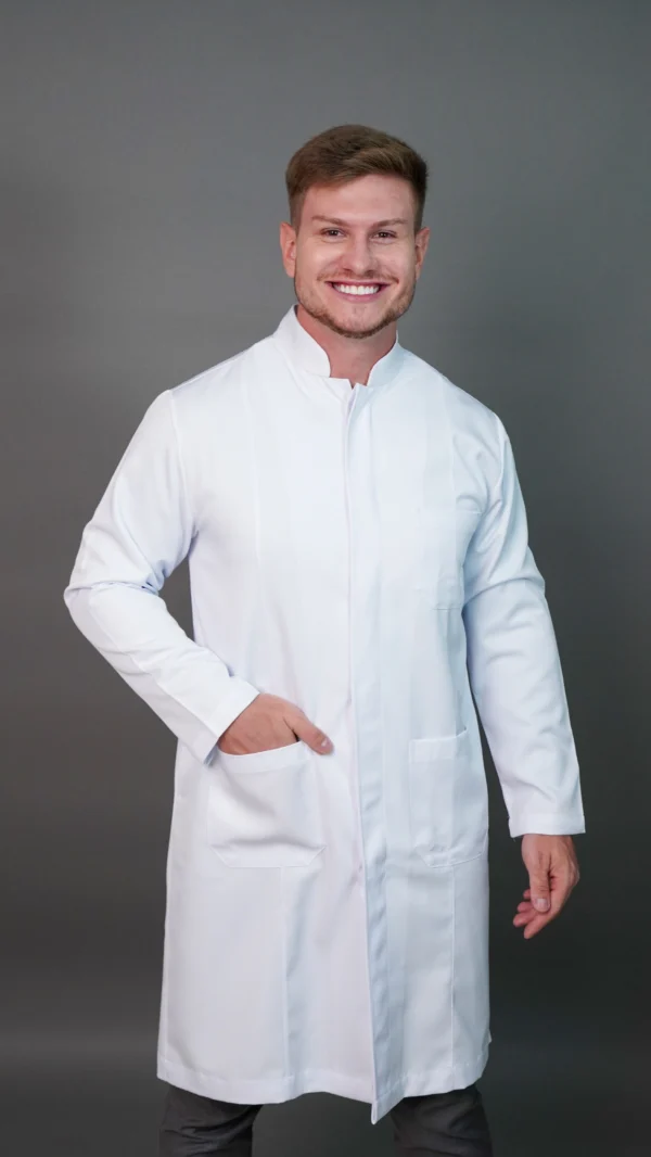 Jaleco branco masculino - Image 8