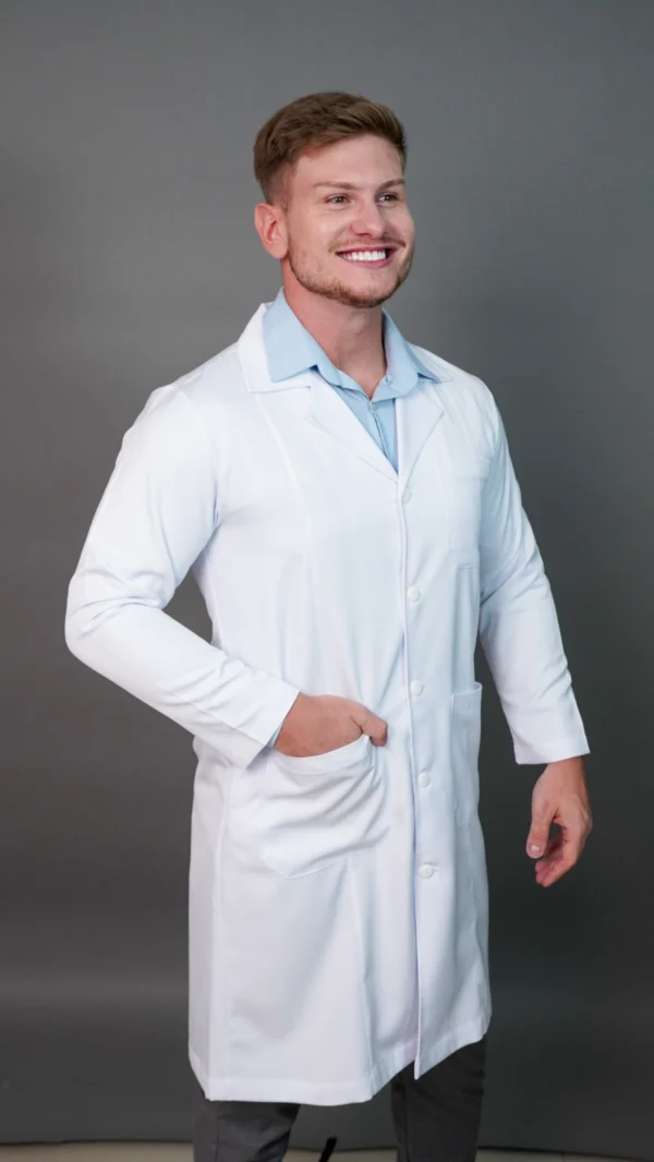Jaleco branco masculino - Image 3
