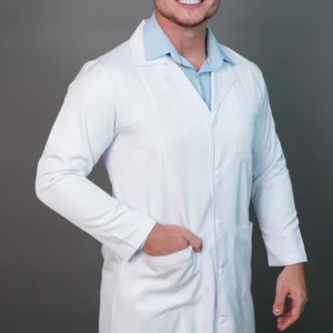 Jaleco branco masculino