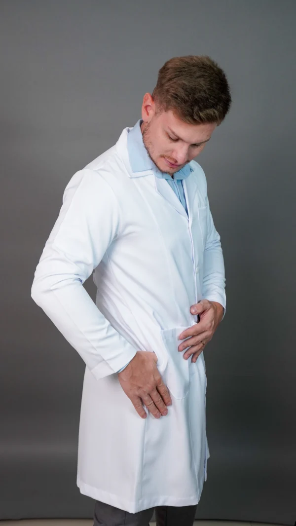Jaleco branco masculino - Image 4