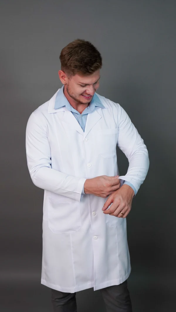 Jaleco branco masculino - Image 5