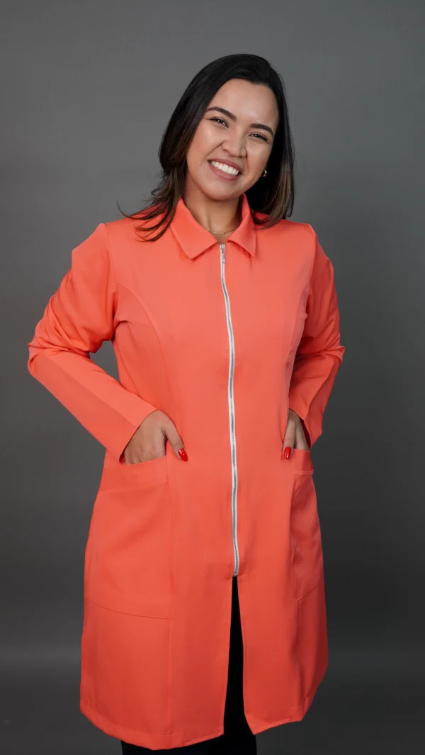 Jaleco laranja Feminino