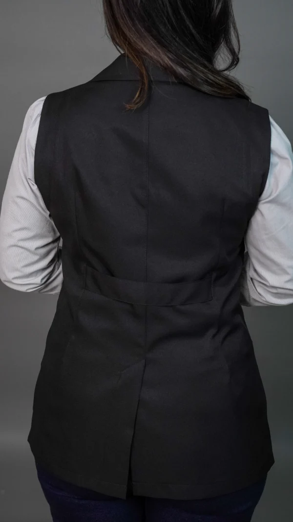 Jaleco Bi-Stretch Zíper Preto - Image 4