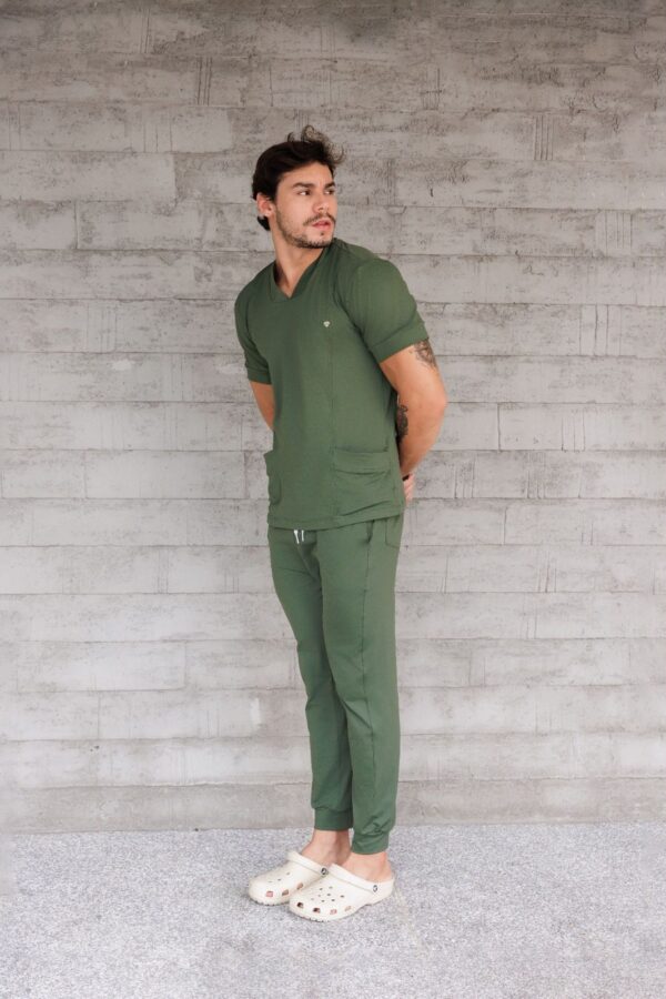 Scrub Verde Militar masculino