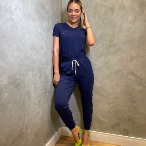 Scrub marinho feminino