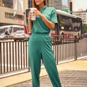 Scrub verde feminino