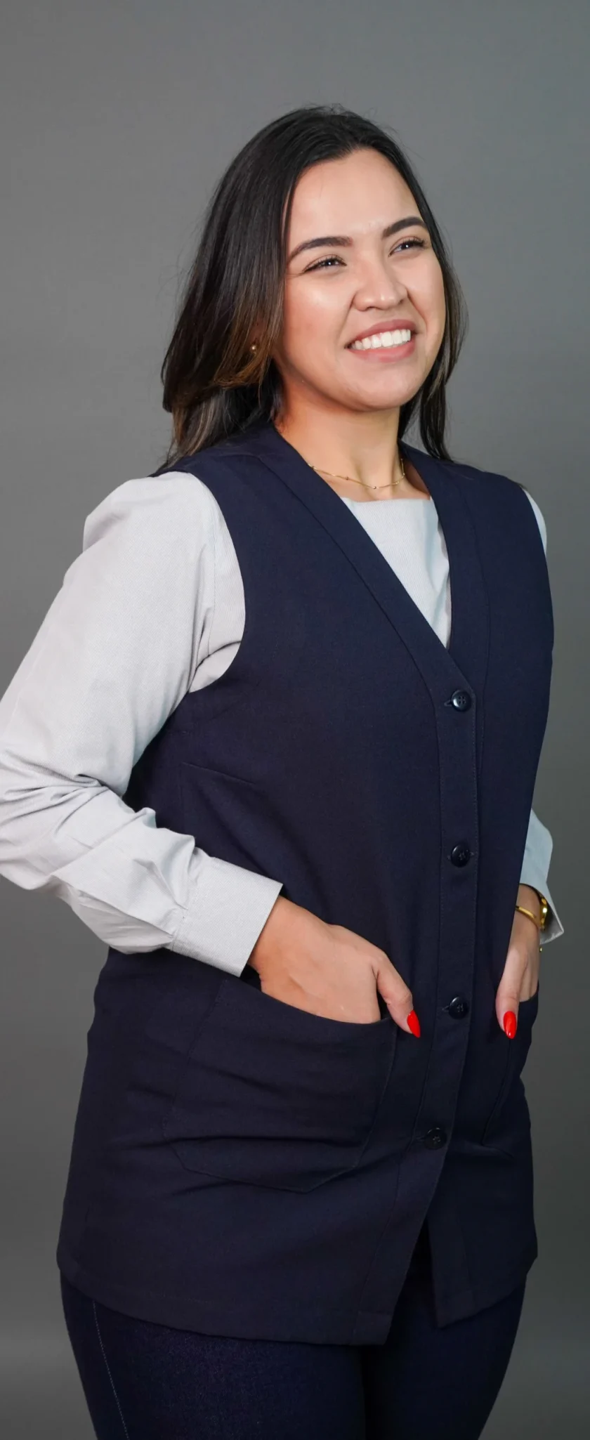 Jaleco azul marinho feminino 03